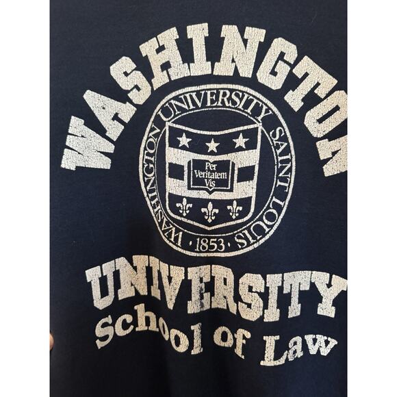 Washington University Vintage Furst Of A Kind Sweatshirt Glitter Star Patches - Picture 7 of 9